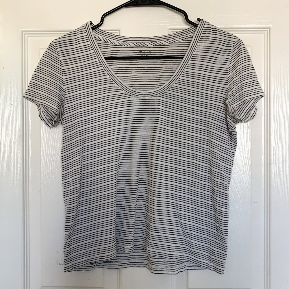 MADEWELL Striped Scoop Shirt | XXS